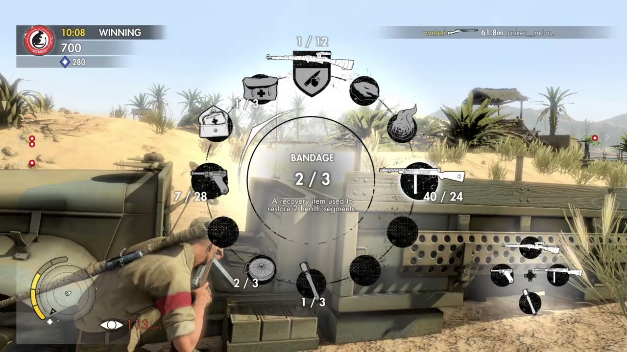 Sniper Elite 3 Multiplayer TDM Plantation 18-6