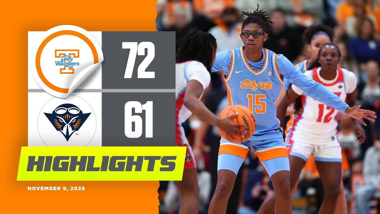 WBB | Highlights: Lady Vols 72, UT Martin 61 (11.9.25)