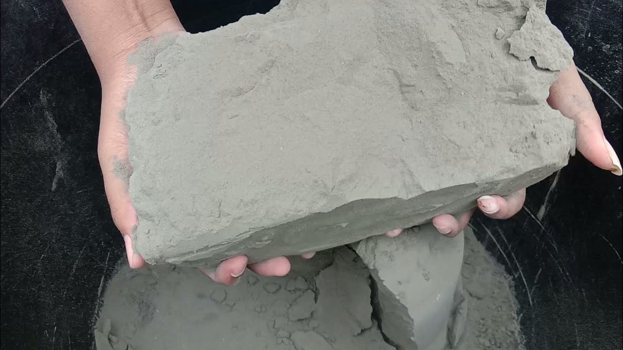 Pure cement giant blocks soft wet crumbling 😍|satisfying video|Asmr puppys