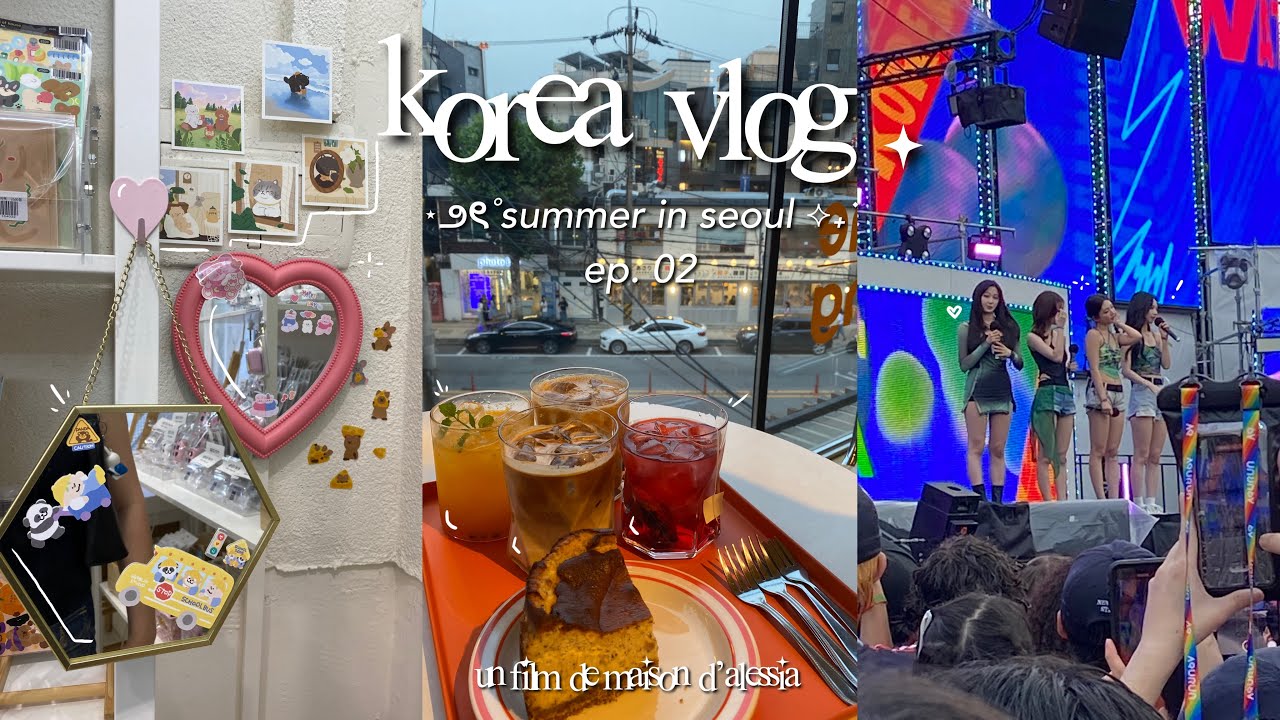 seoul diaries 🍧 waterbomb festival, cafes, museums, han river picnic & more! - korea vlog, ep. 02