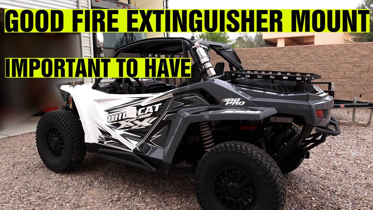 Fire Extinguisher Mount With Quick Access - FOR ALL ROLL CAGED VEHICHLES - UTV's & SXS's