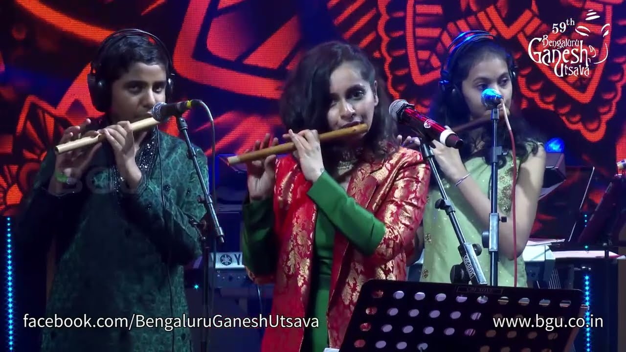 GOKULAM FLUTE ENSEMBLE | Varijashree -Troupe | 59th Bengaluru Ganesh Utsava  2021