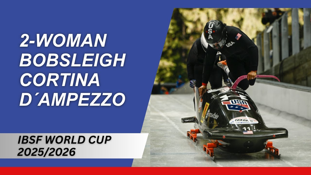 IBSF World Cup Cortina d`Ampezzo - 2-Woman Bobsleigh - Heat 1