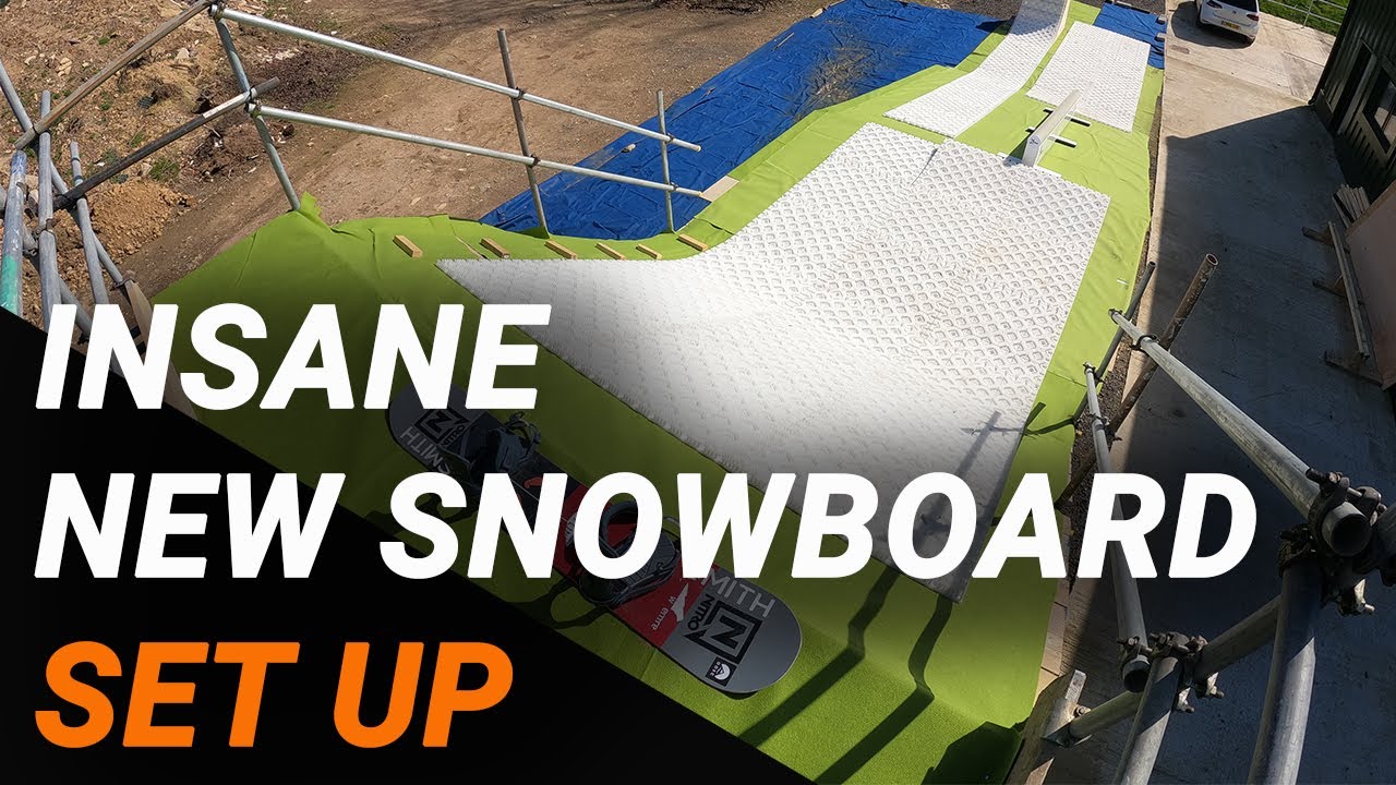 IS THIS THE BIGGEST DIY SNOWBOARD RAMP