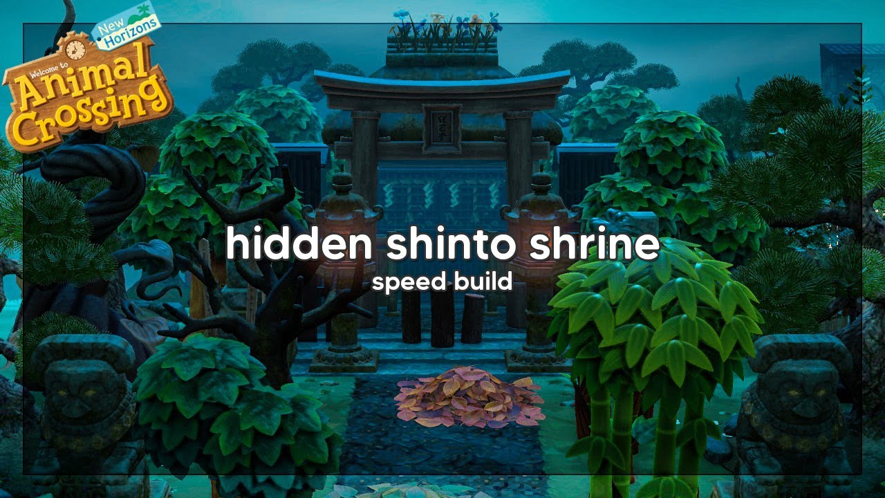 Hidden Shinto Shrine ⛩️ Animal Crossing Japanese island // Speed Build