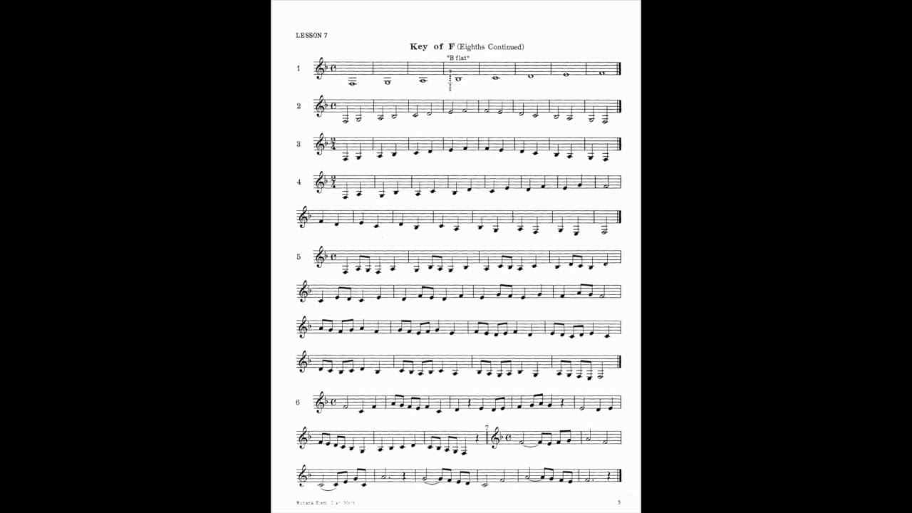 Rubank Elementary Method for Clarinet: Lesson 7