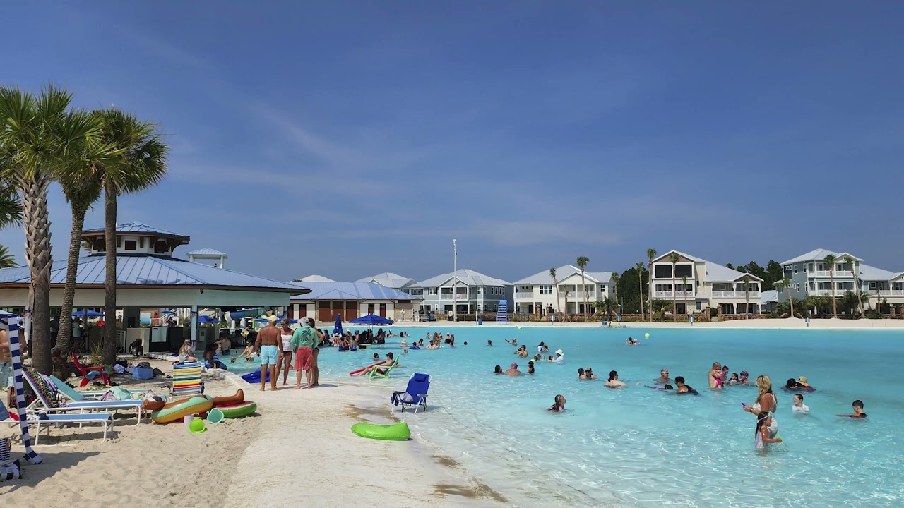 Crystal Lagoon at Beachwalk Club in St. Johns County, Florida - July 2, 2023.