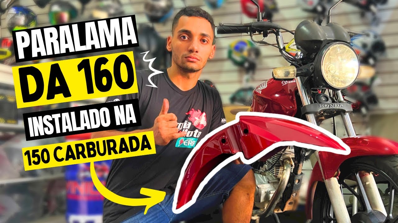 Paralama da 160 em uma 150 - PASSO A PASSO RÁPIDO E FÁCIL (SEM GAMBIARRA) - VINÍCIUS MOTO PEÇAS