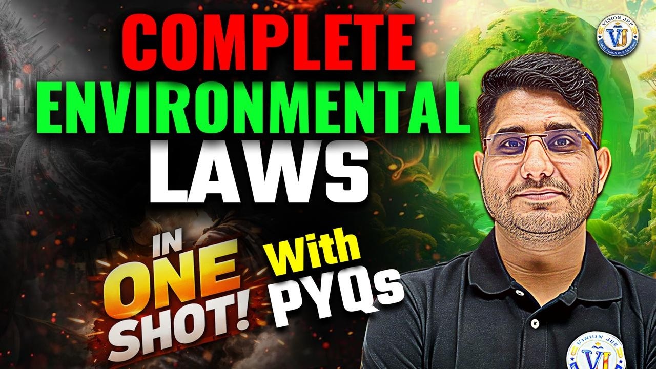 UGC NET Paper 1 Environment | UGC NET Complete Environmental Laws in One Shot | PYQs | By Shiv Sir
