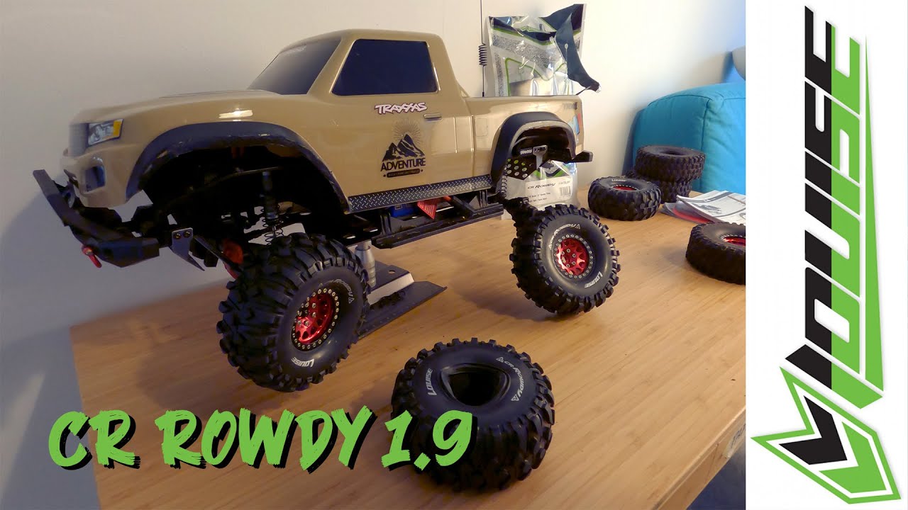 First look Louise CR Rowdy 1.9 crawler tires on aluminium beadlocks | Traxxas TRX4 Sport