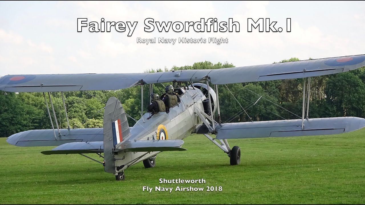 Fairey Swordfish - Shuttleworth Fly Navy Airshow 2018