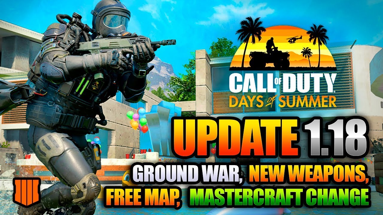 Black Ops 4 UPDATE 1.18 (Days of Summer Event) Patch Notes | FREE Map 