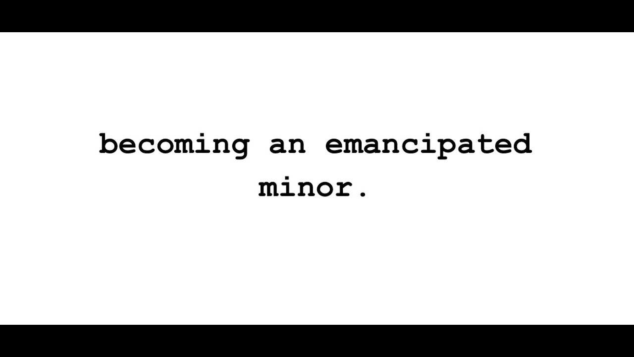 Becoming an Emancipated Minor At Age Sixteen | Storytime Part 1