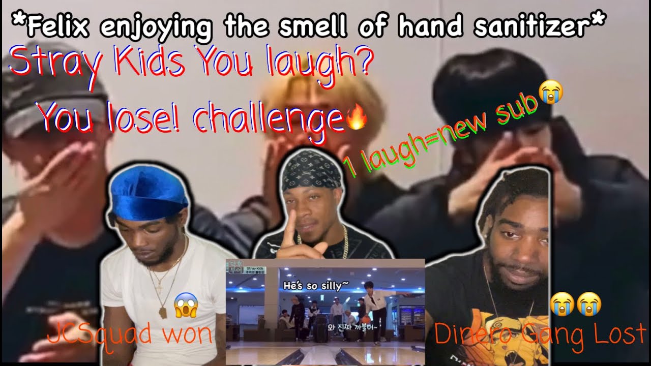 Stray Kids You laugh? You lose! challenge REACTION!!!