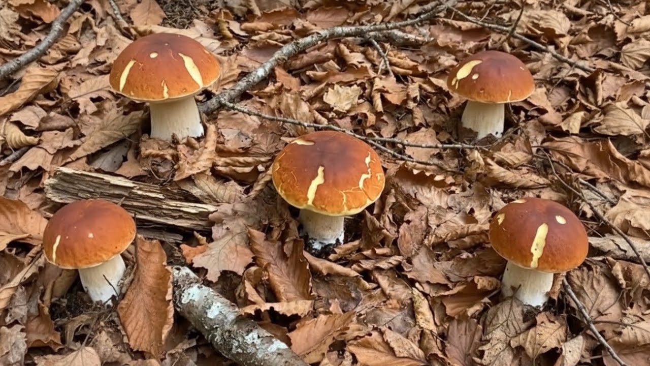 Amazing videos of porcini mushrooms 