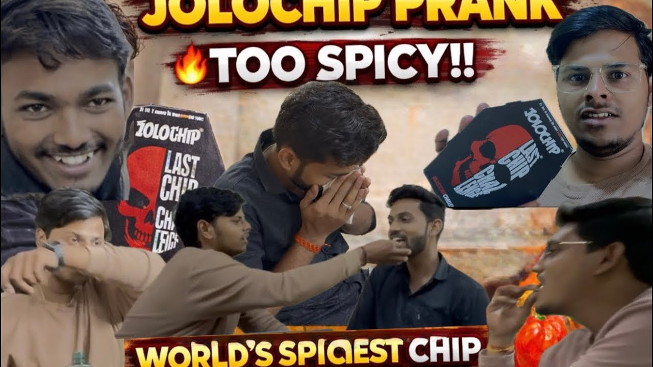 JoloChip Prank in College 😱🔥 | World’s Spiciest Chip🤕😳| Jolochips Prank on Friends & Teachers 🤣 