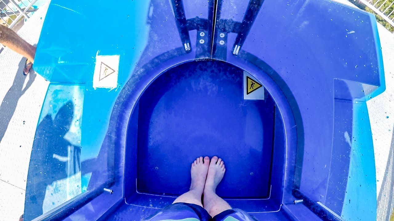 Aqua Centrum Cegl&eacute;d - Dragon [NEW 2017] AquaLoop Looping Water Slide Onride POV