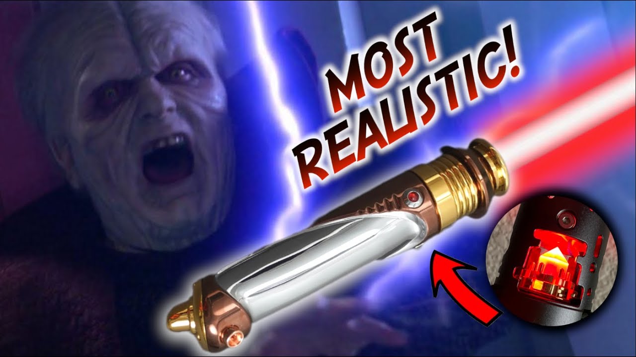 Most Realistic Emperor Palpatine Neopixel Lightsaber with Crystal Chamber! (CCSabers)