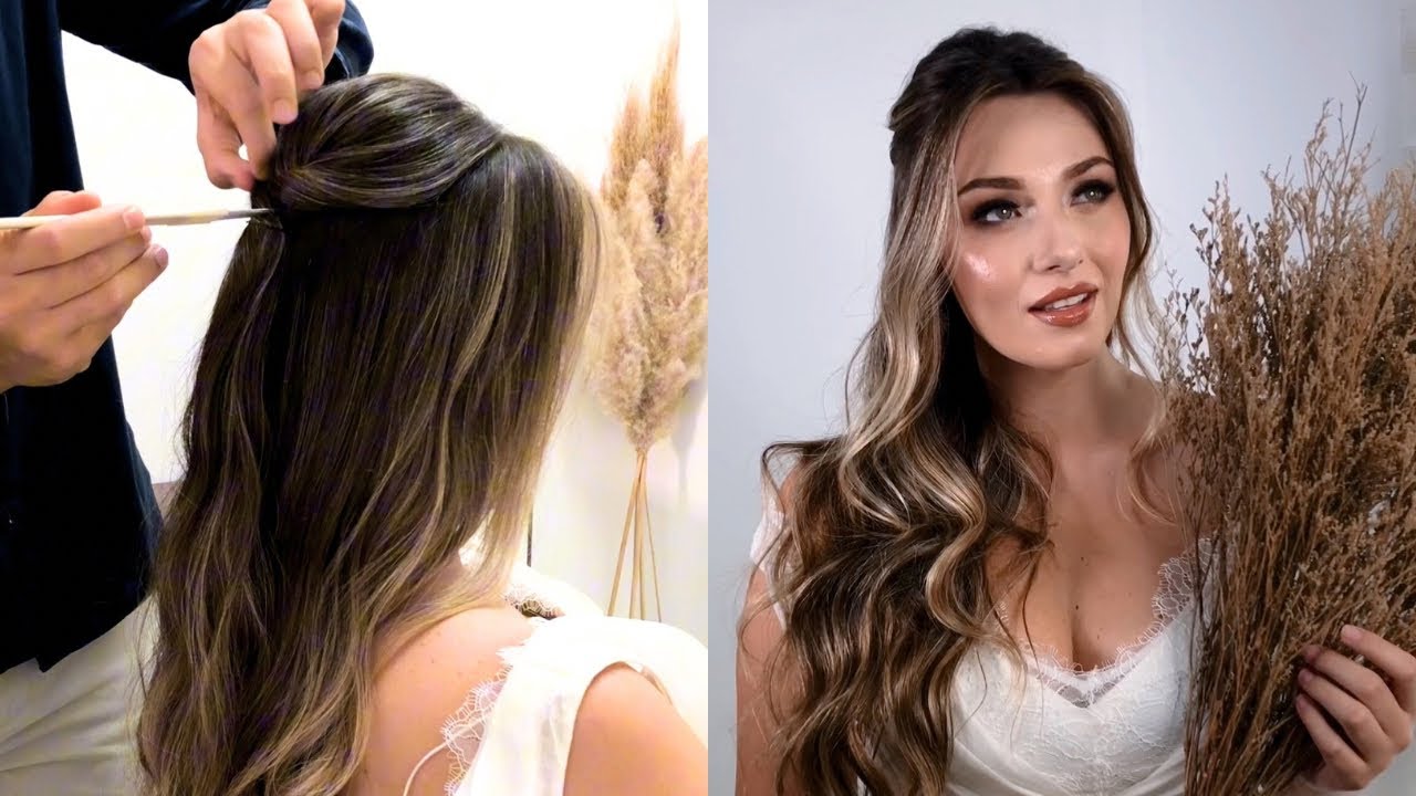 Penteado de Noiva - Semipreso Perfeito | Peinado | Bride Hairstyle