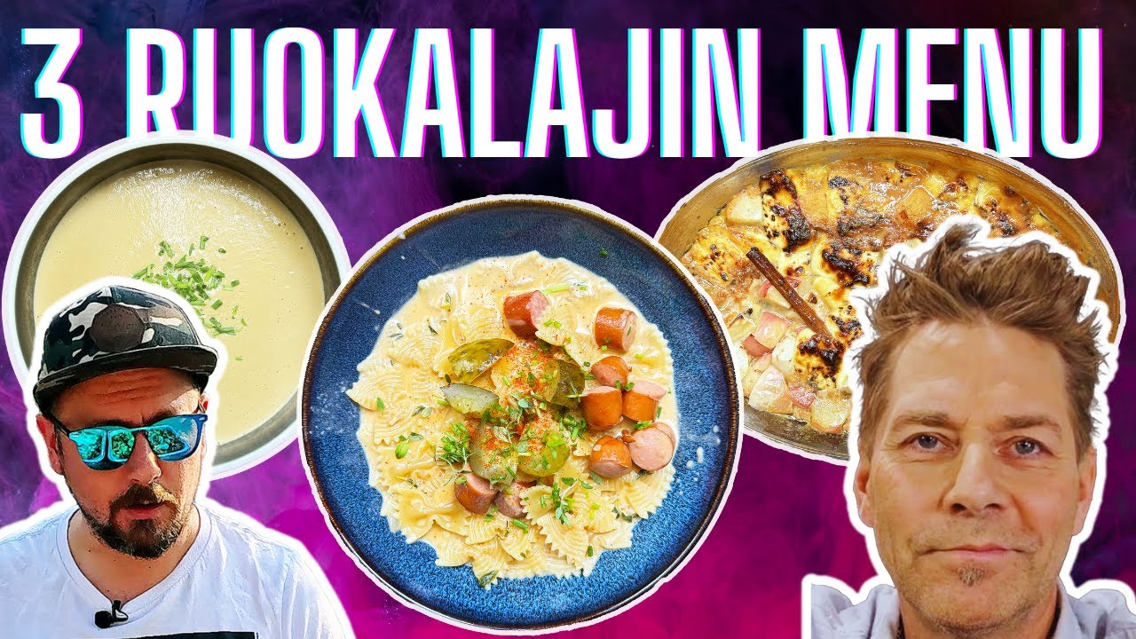 Tein HARRI SYRJÄSEN Resepteistä Kolmen Ruokalajin MENUN! 🍄‍🟫 🌭🍦