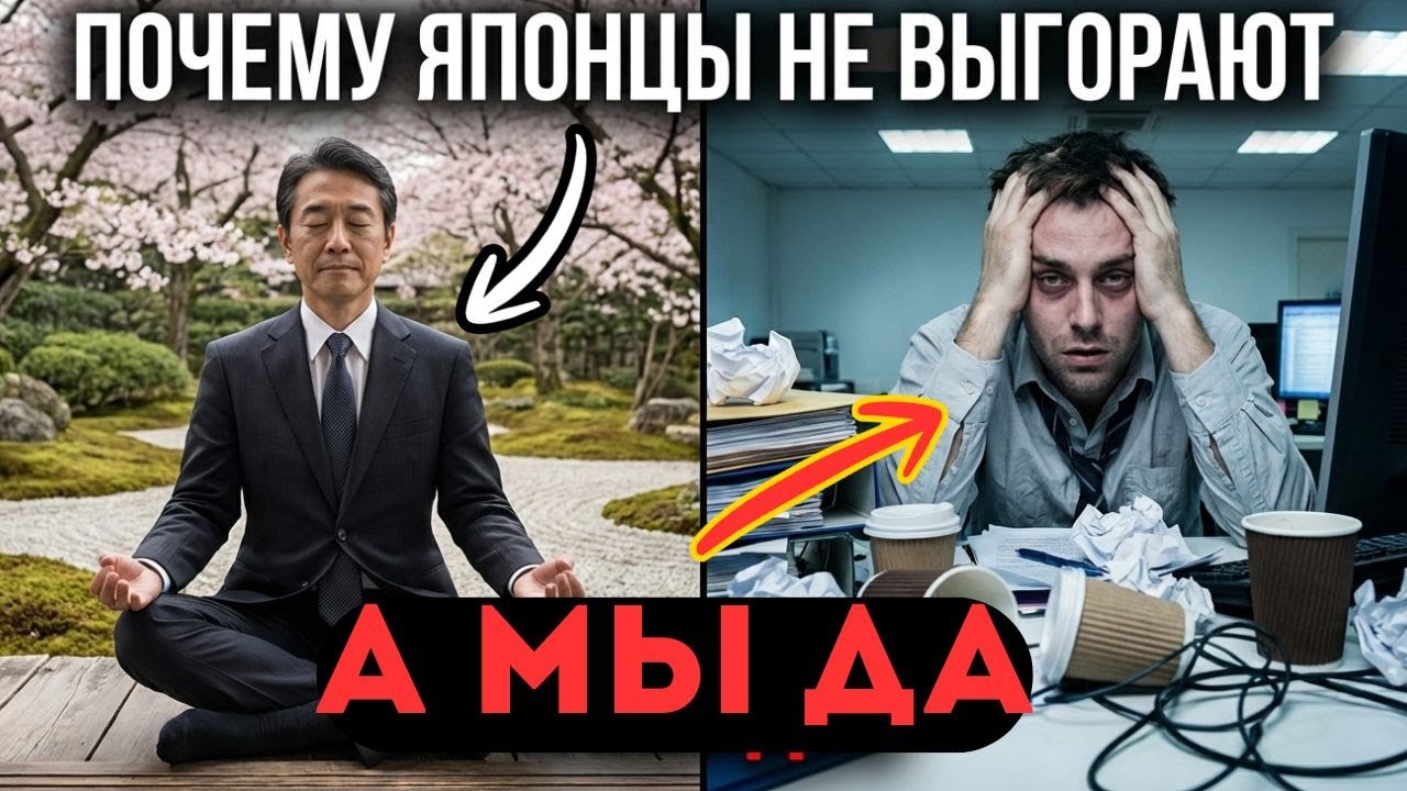 Почему японцы не выгорают, а мы выгораем: 4 причины и решение