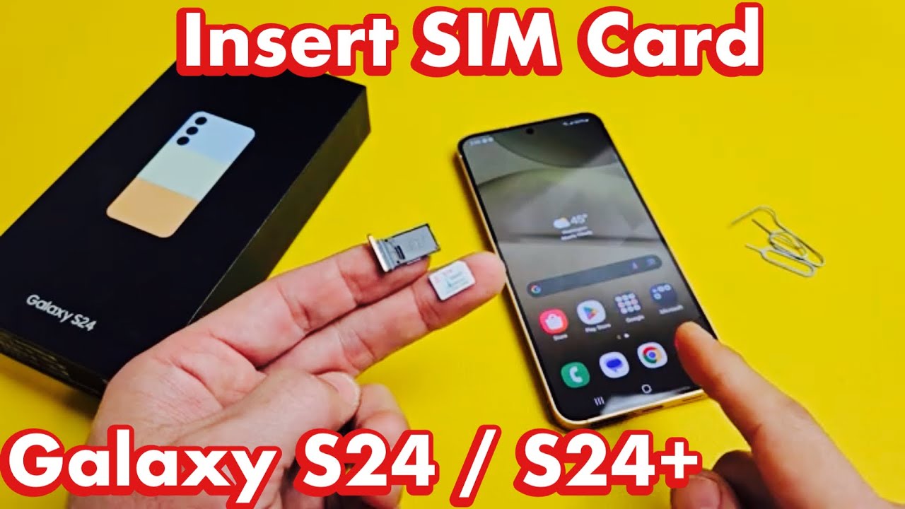Galaxy S24/S24+: как вставить SIM-карту и проверить настройки мобильной связи