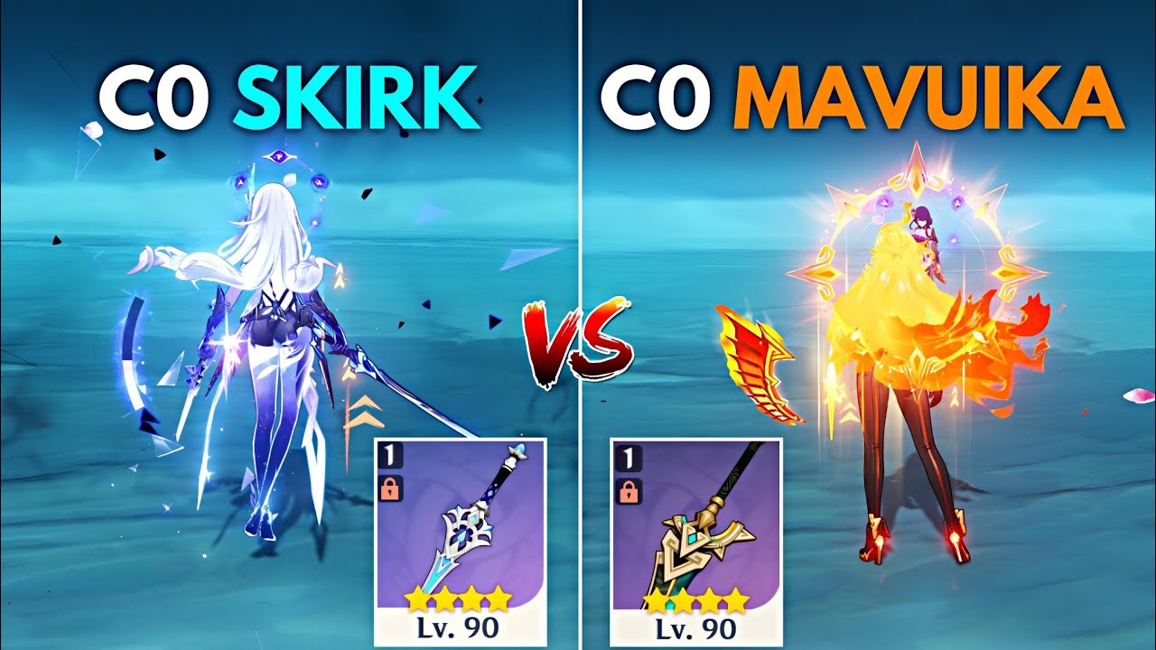 F2P Skirk vs F2P Mavuika! Who is the Best? Genshin Impact