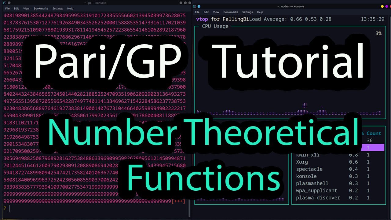 Pari/GP Tutorial: Some Number Theory Functions