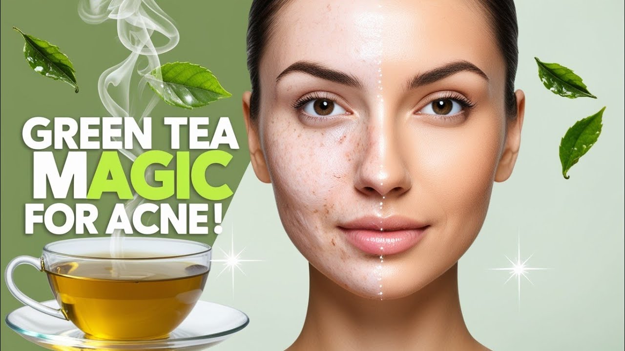 🍵 Green Tea Skin Hack | Remove Acne, Dark Spots & Get Clear Glass Skin Fast!