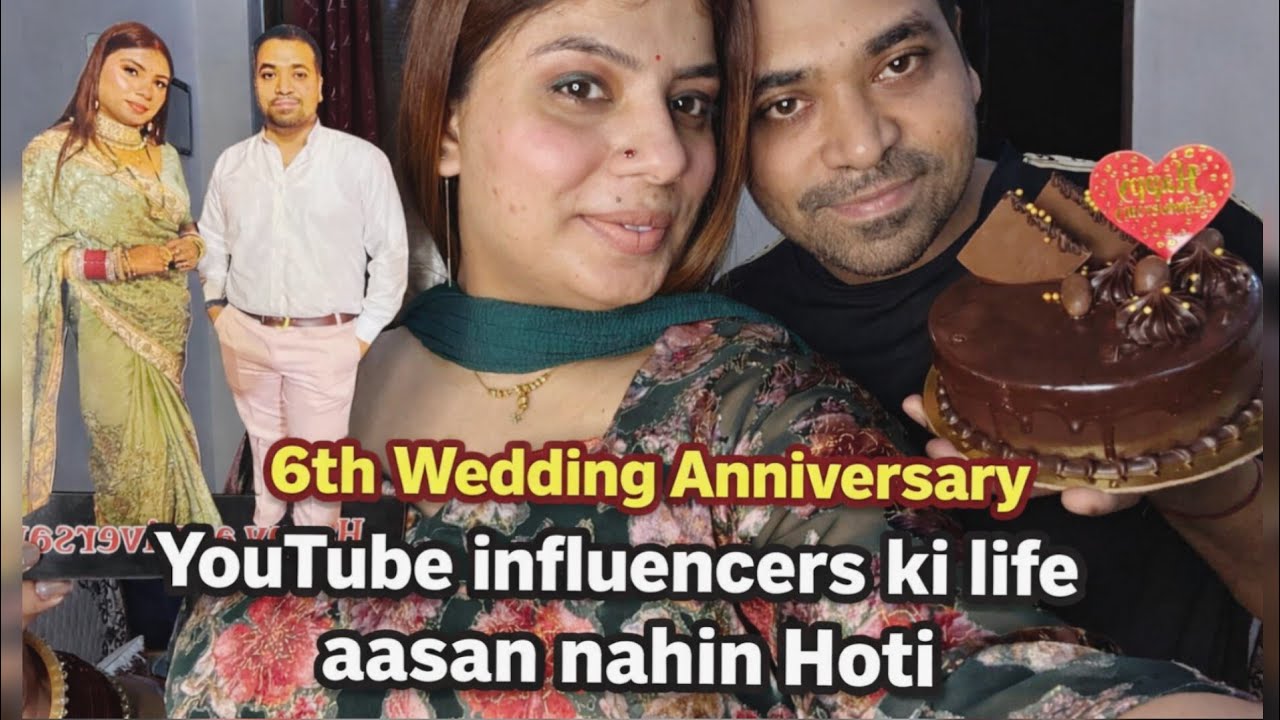 6th wedding Anniversary 😍￼ influencers ki life asan nhi hoti￼ #dailyvlog  #familyvlog  #aparnavlogs 