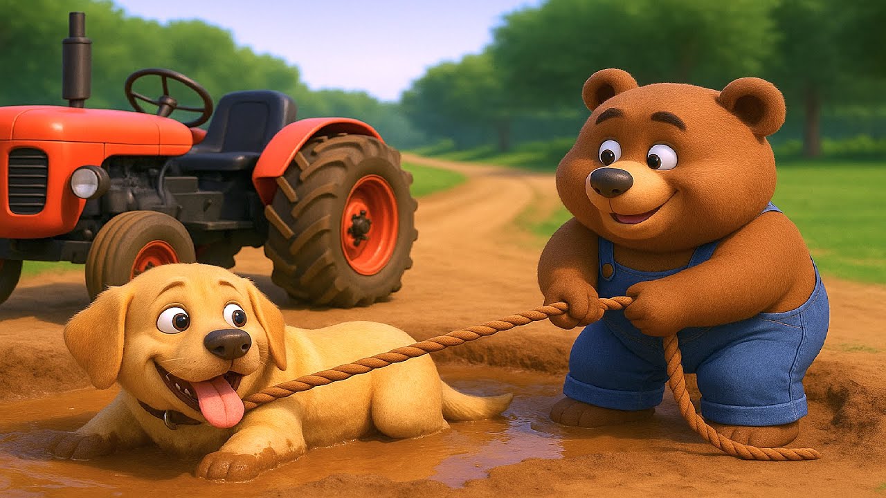 Farm Work: Injured Dog, Please Save The Dog Farmer Bear🐻