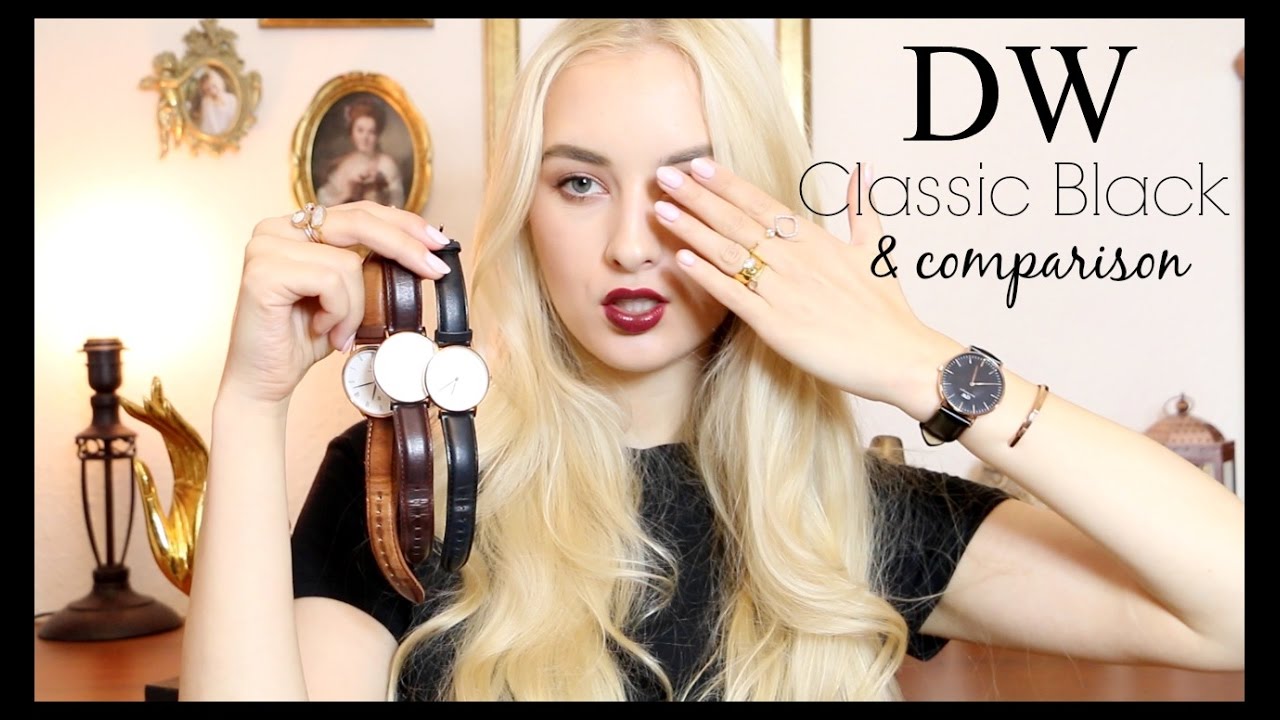 Daniel Wellington NEW Classic Black watch review + comparison w/ other DW watches!