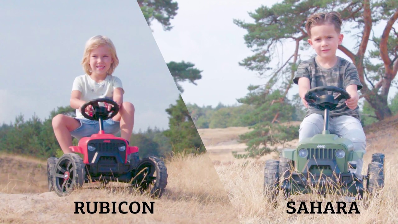 JEEP Buzzy Sahara & Rubicon skelter / go kart van BERG