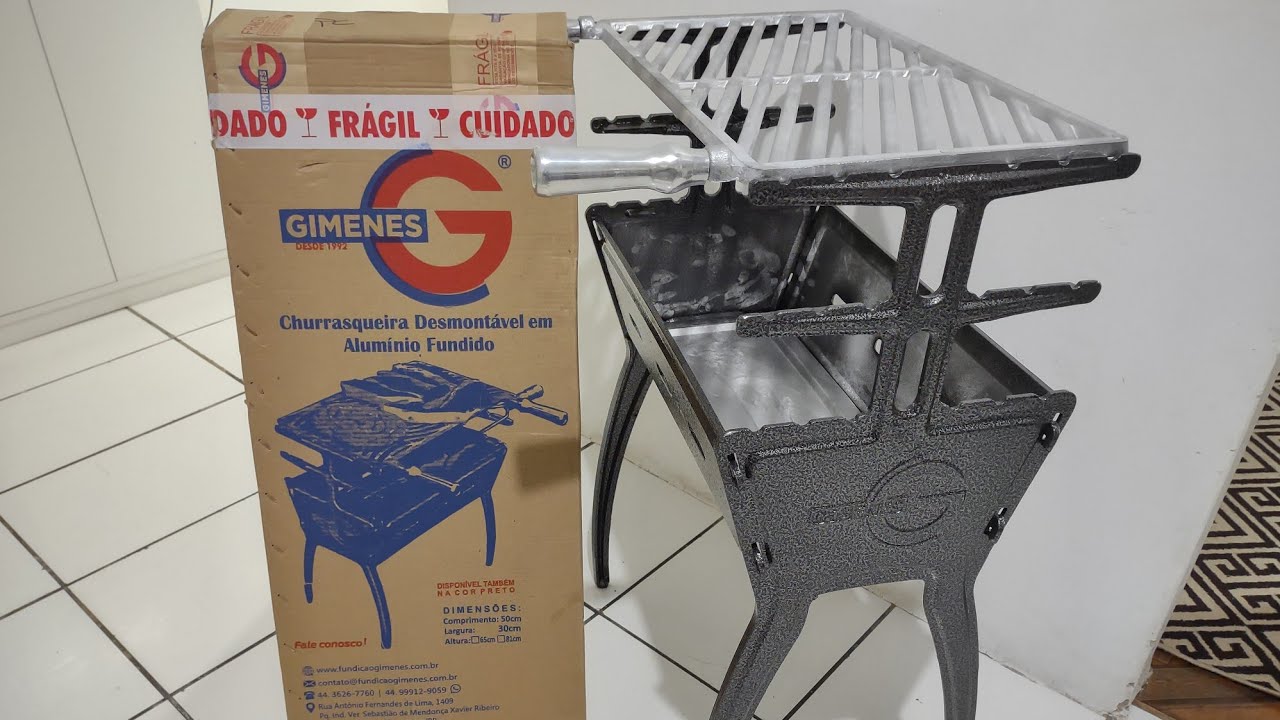 Churrasqueira para toda a vida! UNBOXING Churrasqueira GIMENES de alumínio batido