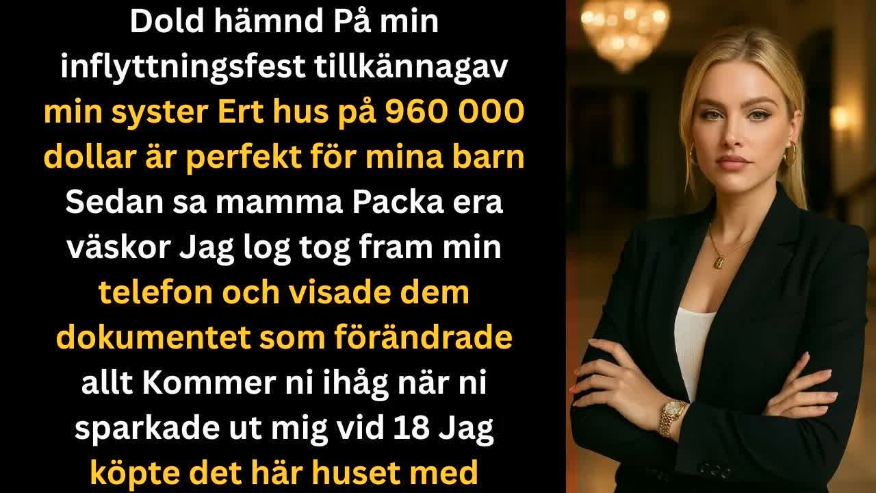 På min inflyttningsfest krävde min syster mitt hus för sina barn – mamma sa åt mig att flytta A