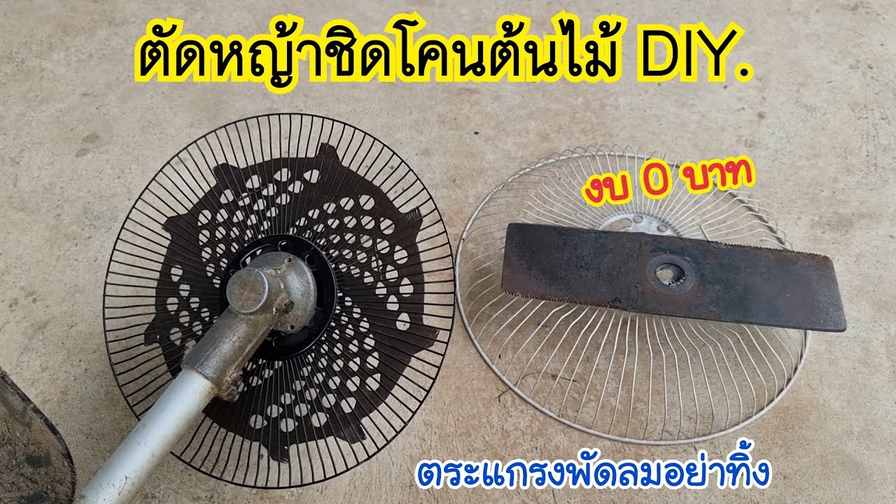 (งบ 0 บาท)ทำใบตัดชิดโคนต้นไม้ ด้วยตระแกรงพัดลม