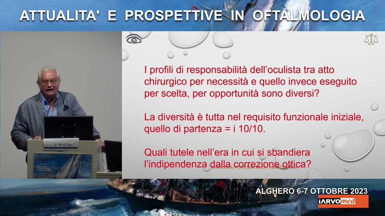 Le responsabilità degli Oculisti e le polizze assicurative: quali tutele ? Vincenzo De Vitto