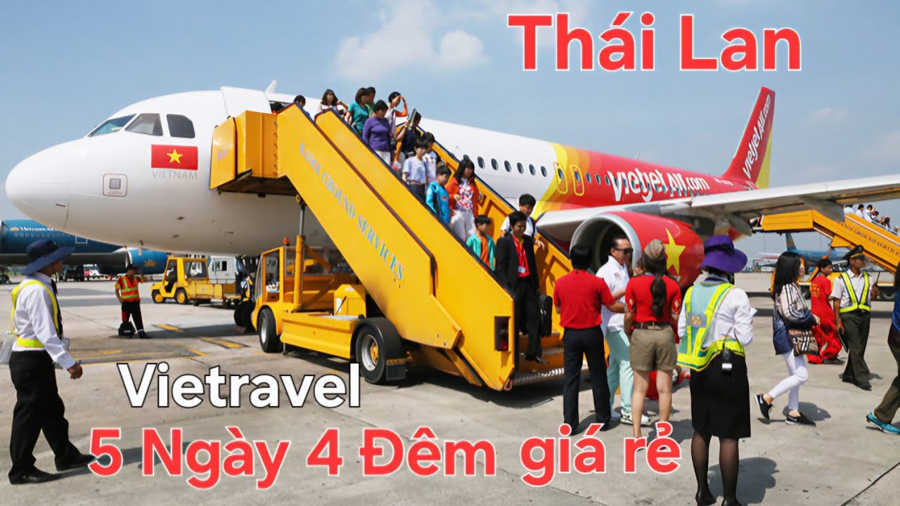 Du Lịch Thái Lan 5N4D #1 Xuất Phát Sân Bay Tân Sơn Nhất Sài Gòn đến Suvarnabhumi Thái Lan