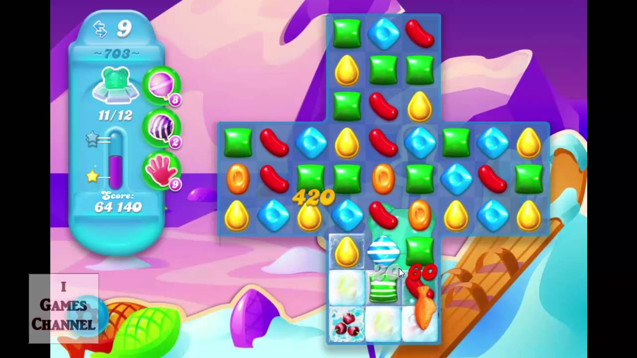 Candy Crush Soda Saga Level 703 Walktrough No Booster