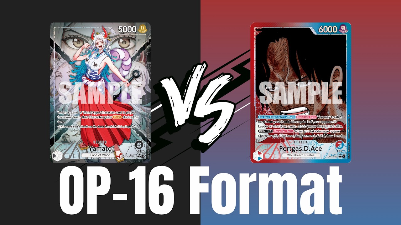 [OP-16] Black Yamato vs Red Blue Ace! One Piece TCG