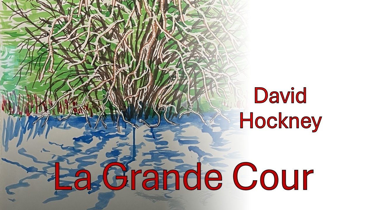 David Hockney 25 : La Grande Cour. Fondation Louis Vuitton