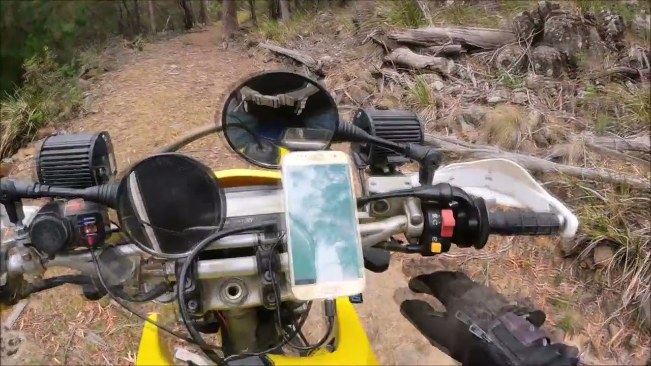 DRZ400e out exploring Long Hill area