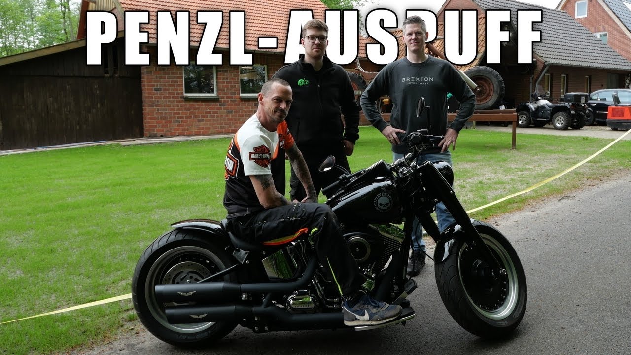 Harley Davidson Softail Fat Boy Penzl-Auspuff (+ Soundcheck) 🔥