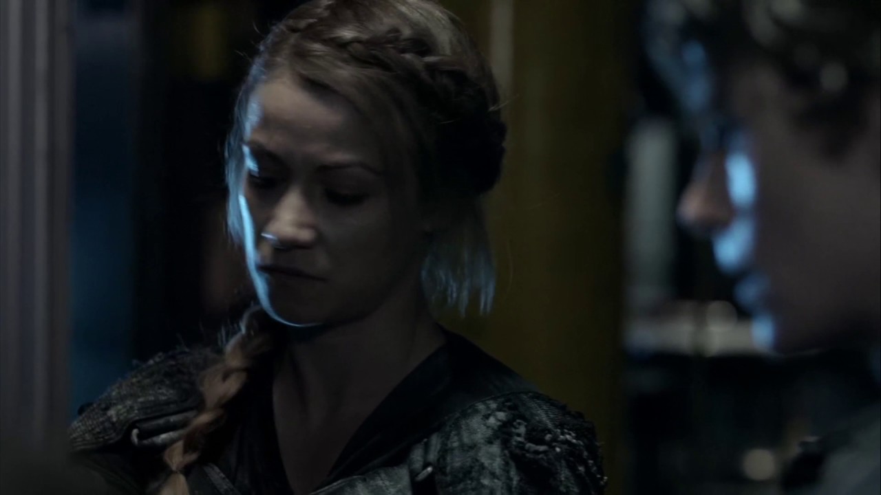 The 100 4x02 Bellamy, Harper, Monty, Brian and Nate discuss weather to save the slaves or not