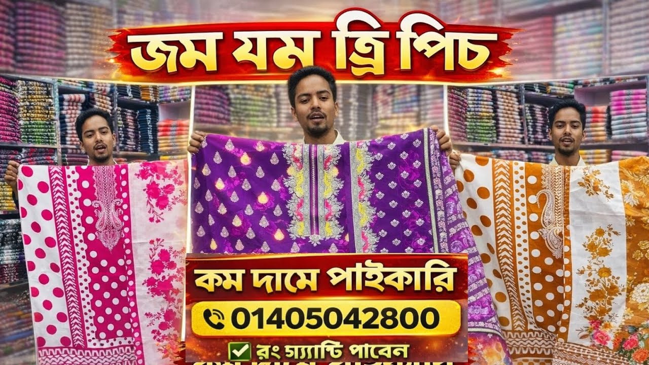  জম জম থ্রি পিছ কম দামে পাইকারি 01405042800 আমরা সারা বাংলাদেশে কুরিয়ার করে থাকি 