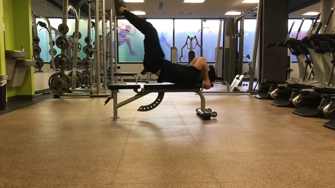 Dragon Flag  Leg Extensions