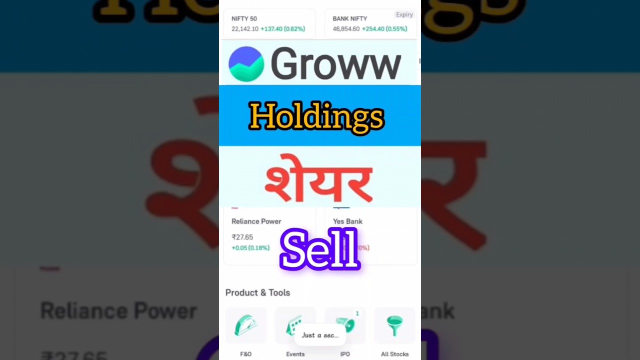 Grow app me share kaise beche | How to sell share in grow app | #growwsellshare #growapp #growwsell