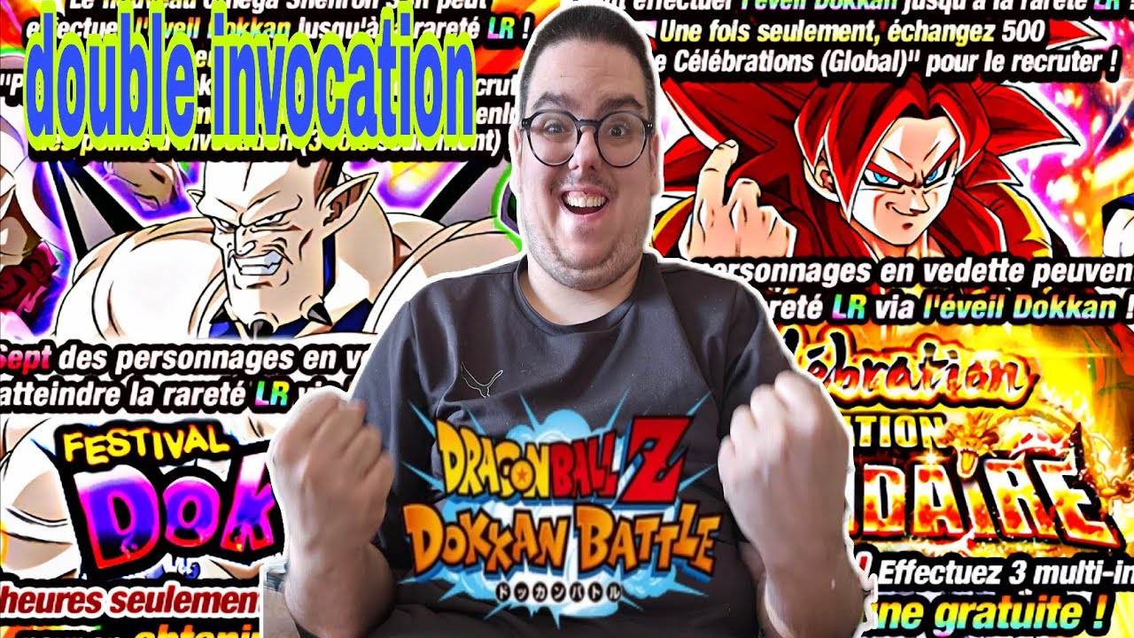 DBZ DOKKAN BATTLE : double invocation special légendaire GOKU VS OMEGA SHENRON !