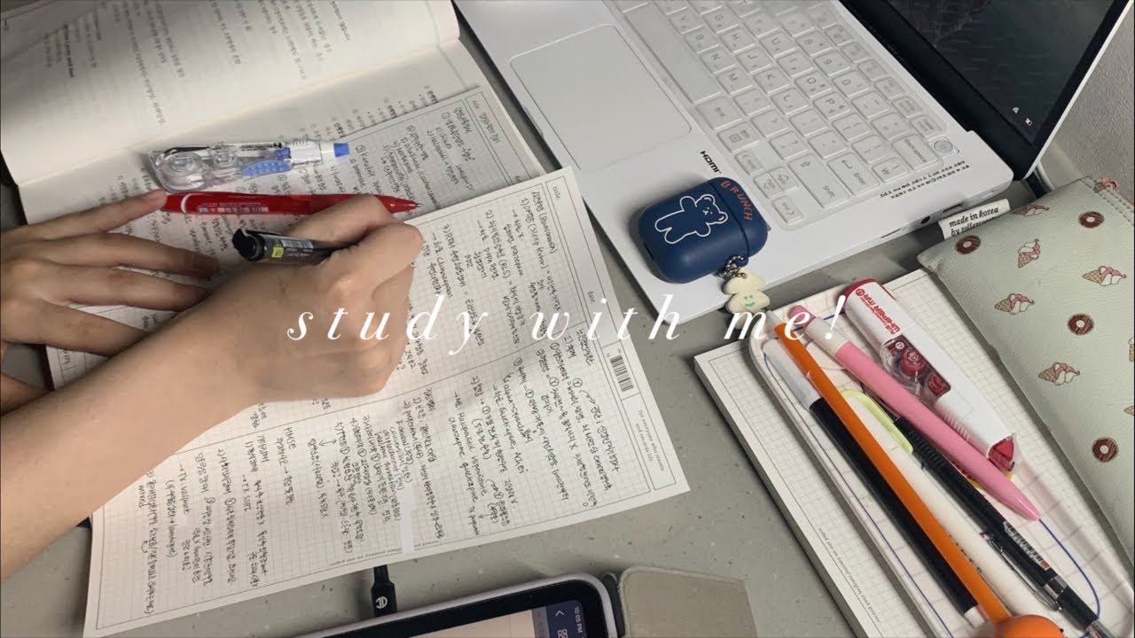 Study with me! 의대생이랑 3시간 동안 같이 공부해요🙋🏻‍♀️, 쉬는시간❌