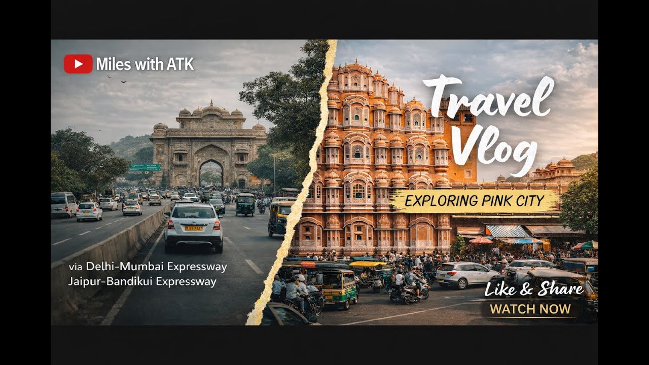 Gurgaon to Jaipur by Road Ep-1 | via Jaipur-Bandikui Expressway | गुरुग्राम से जयपुर